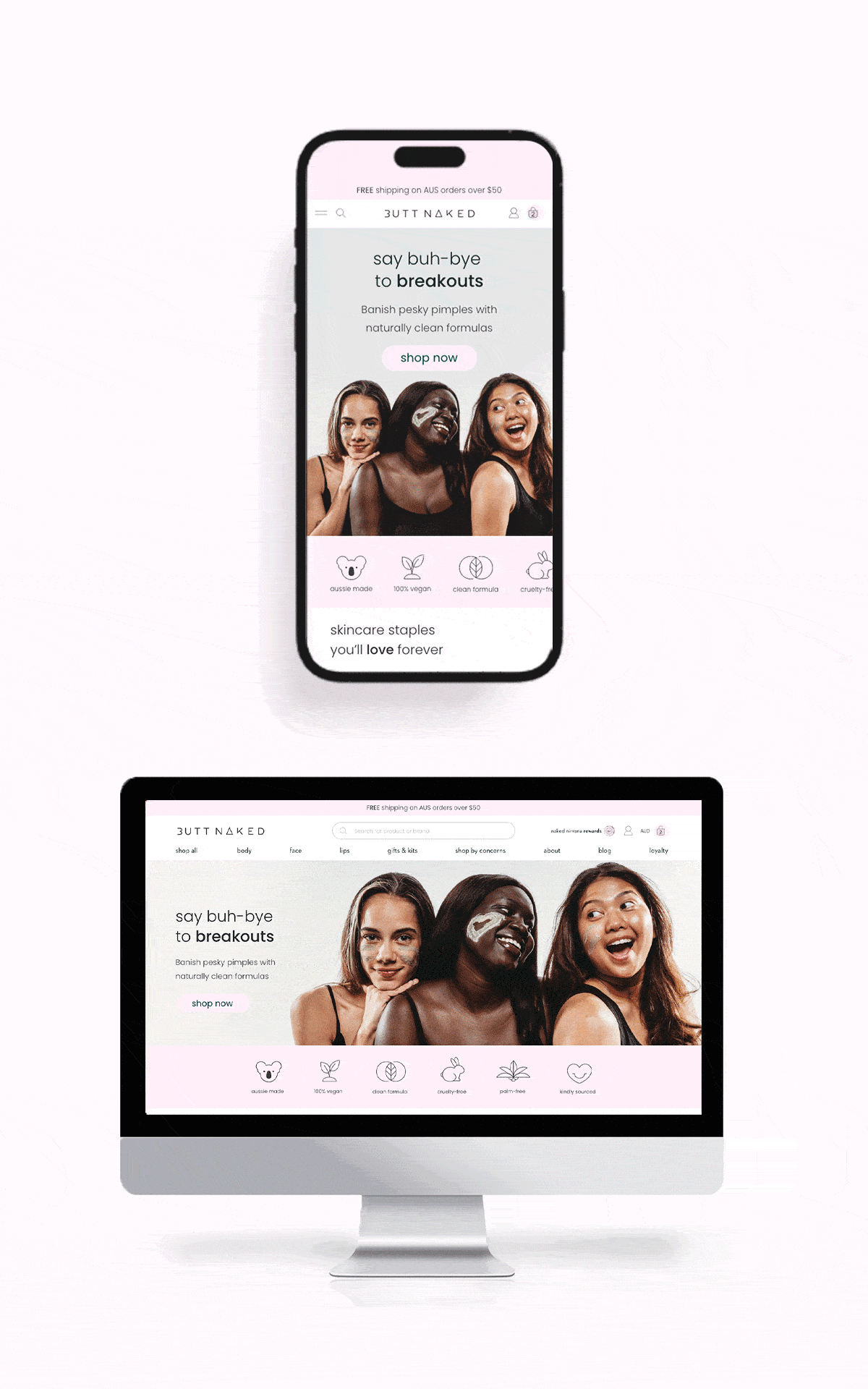 ecomm website design shopify