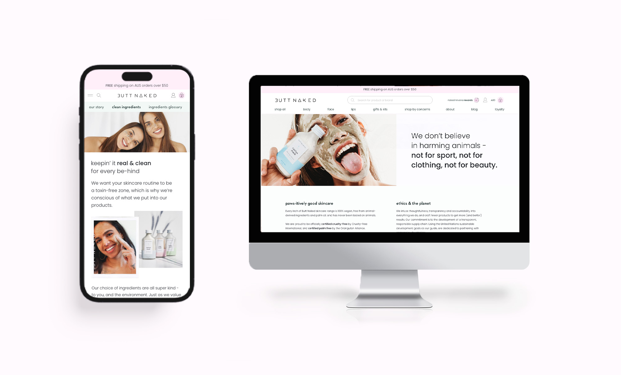 Shopify ecomm website design