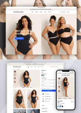 Shopidy website design - swimwear