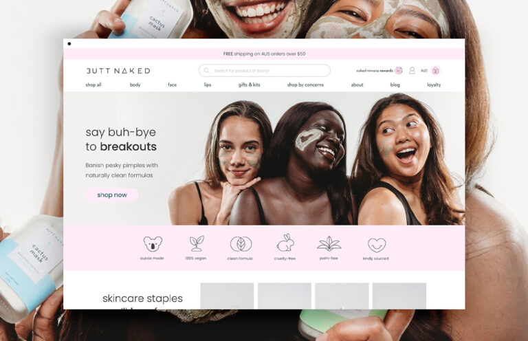 ecomm shopify website design