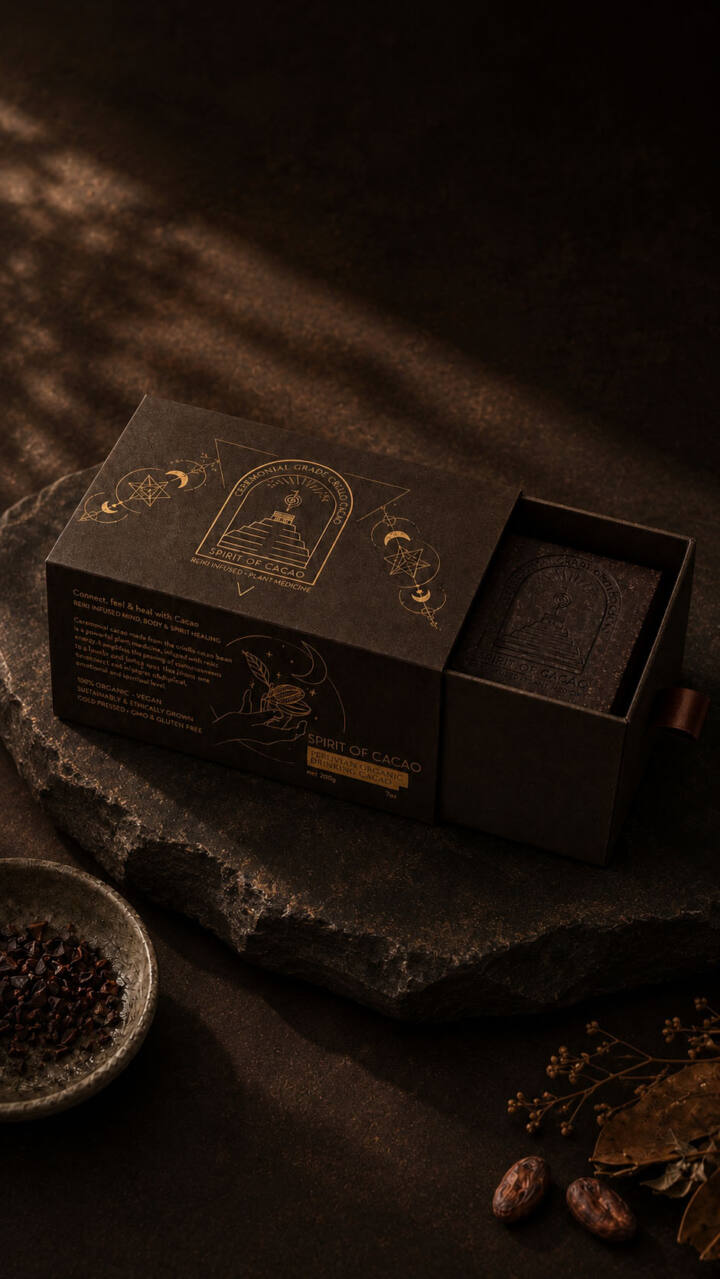 Spirit of Cacao Food packaging design by The Huntd Creative Melbourne