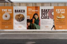 Brooklyn Donuts campaign graphics by The Huntd, Melbourne