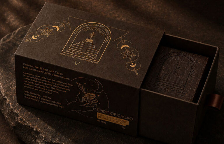 Spirit of Cacao Food packaging and graphic design by The Huntd Melbourne