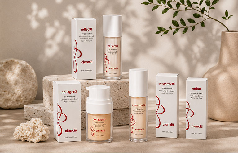 Ciencia skincare packaging design by The Huntd