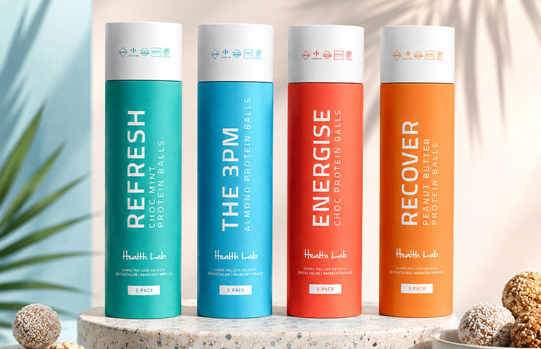 Health Lab food packaging design by The Huntd