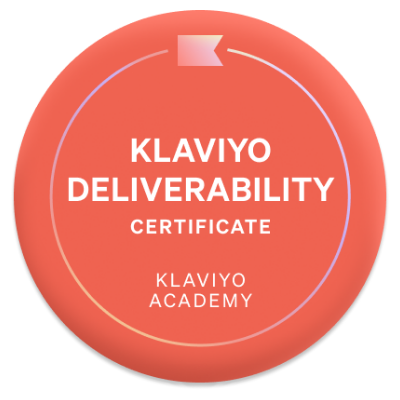 Klaviyo Deliverability Certificate