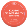Klaviyo Deliverability Certificate